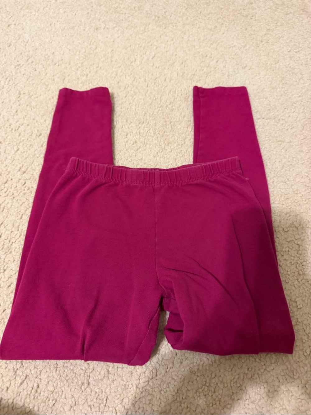 Size Medium 7/ 8 The Children’s Place Solid Maroon Leggings